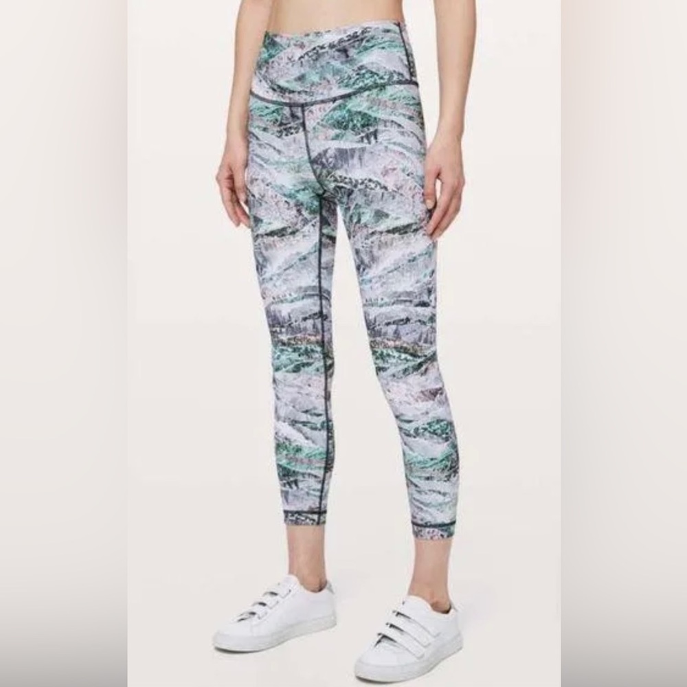 Lululemon Wunder Under High Rise Tight Springscape Multi Printed Leggings